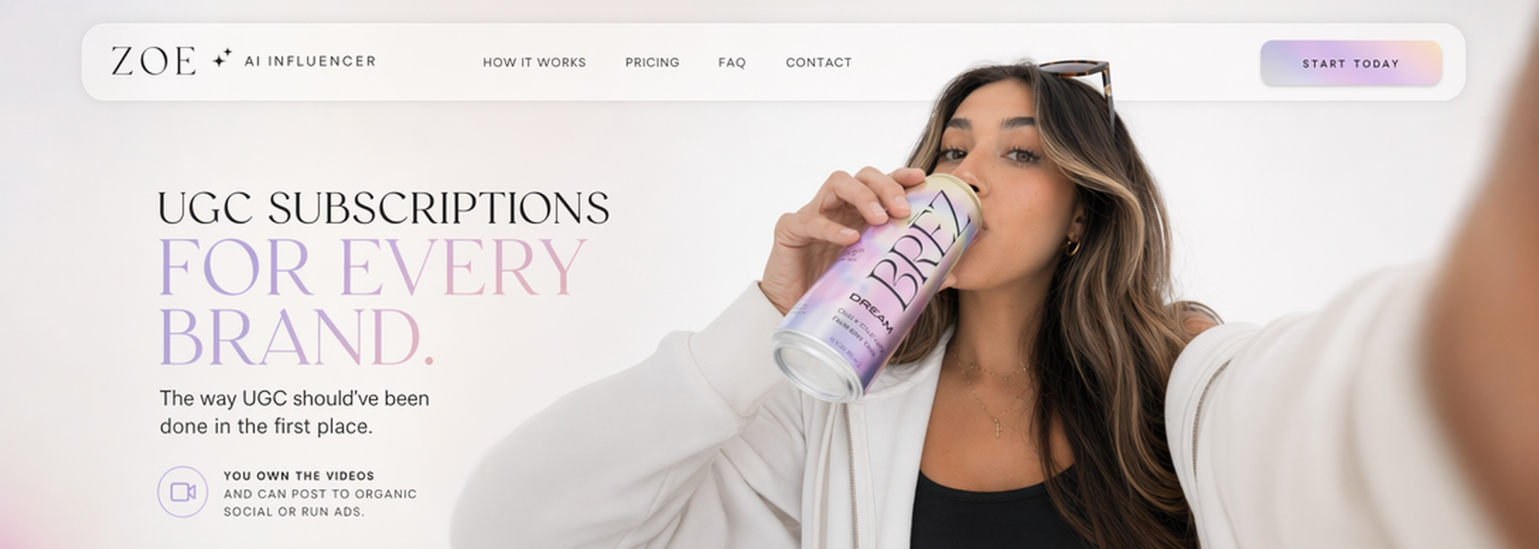 Zoe — UGC subscriptions for every brand.